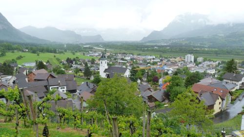 Vaduz must look spectacular on a good day.
